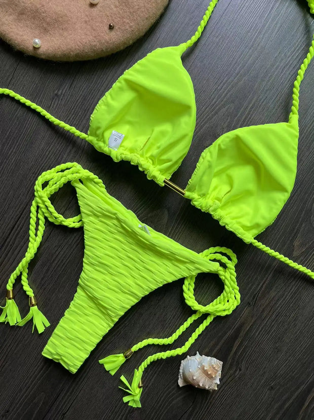 RUOTONGSEPT Sexy Bikini Set 2023 Swimsuit Women Swimwear Push Up Thong Brazilian Bathing Suit Beach Wear Biquinis Bather Female